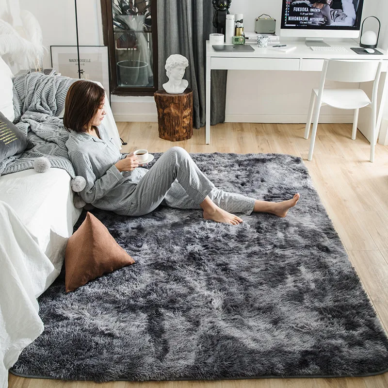 

Motley Plush Carpet For Living Room Soft Fluffy Rug Home Decor Shaggy Carpet Bedroom Sofa Coffee Table Floor Mat Cloakroom Rugs