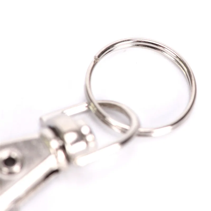 10pcs ClassicMetal Swivel Trigger Lobster Clasps Clip Snap Hook Key Chain Ring Lanyard Craft Bag Parts Pick Outdoor