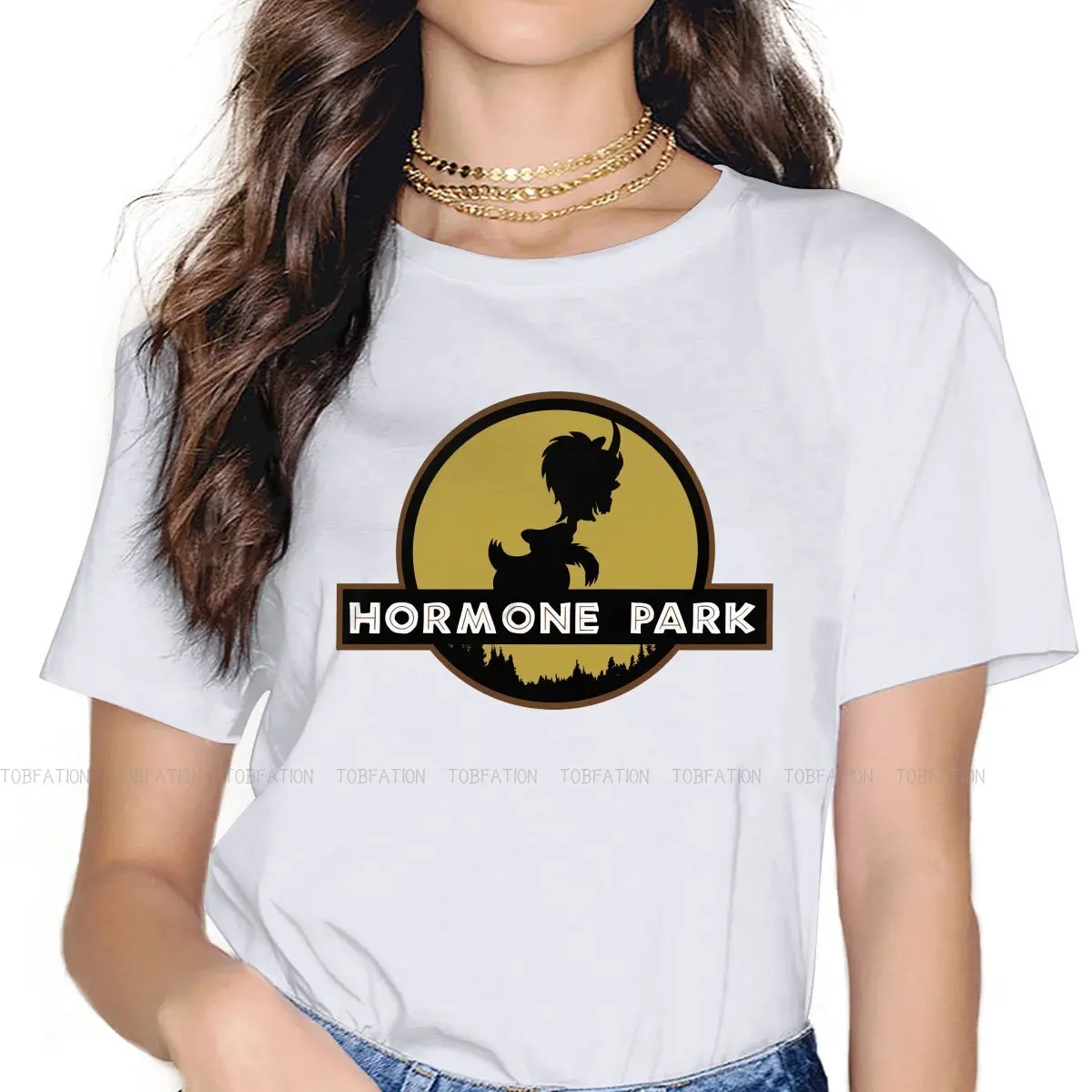 Big Mouth Nicholas Animated TV Girls T Shirt Hormone Park Female Tops Harajuku Funny Tees Ladies 4XL Cotton Tshirt