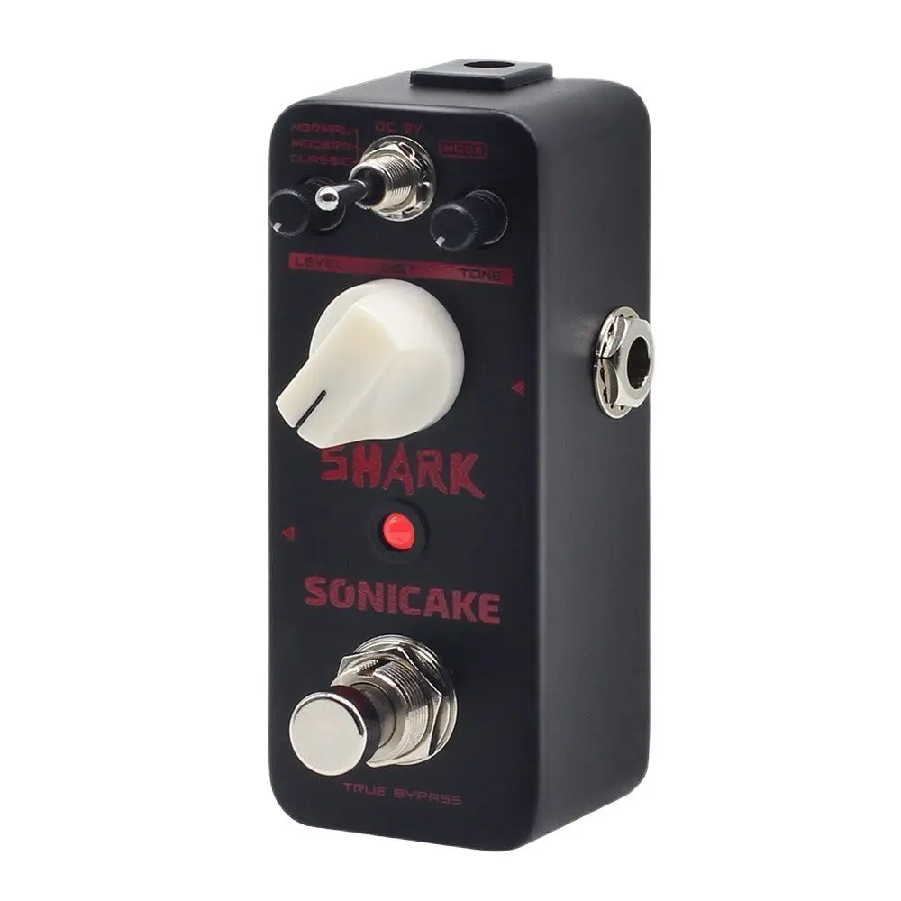 

SONICAKE Shark Higain Classic British Stack Crunch Педаль эффектов для гитары с высоким коэффициентом усиления QSS-05