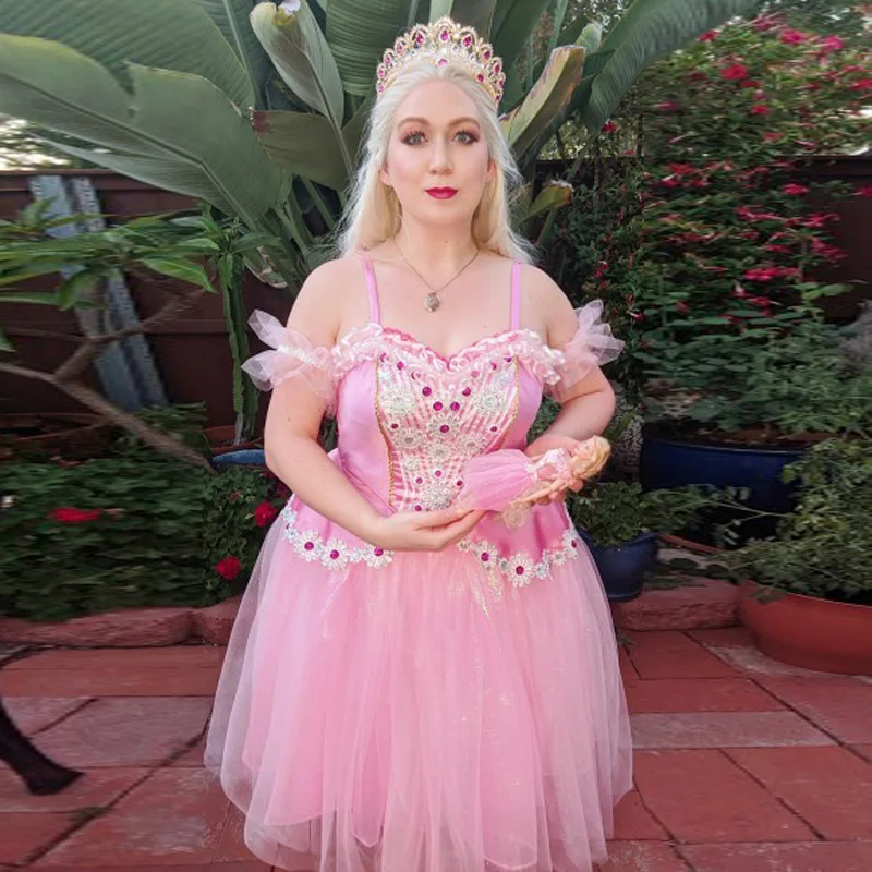 Vestido de fiesta con apliques florales, vestido de fiesta y hombros descubiertos en capas de tul con lentejuelas, color rosa claro, minivestido de princesa para cumpleaños