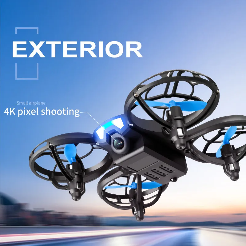 2021 NEW V8 Mini Drone 4K 1080P HD Camera WiFi Fpv Air Pressure Altitude Hold Black Quadcopter RC Drone Toy