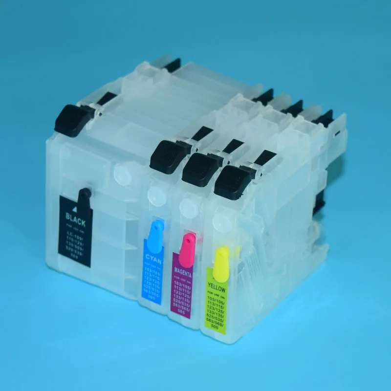 LC529XL LC525XL lc529 lc525 refillable ink cartridge compatible for brother DCP-J100 DCP-J105 MFC-J200 printer