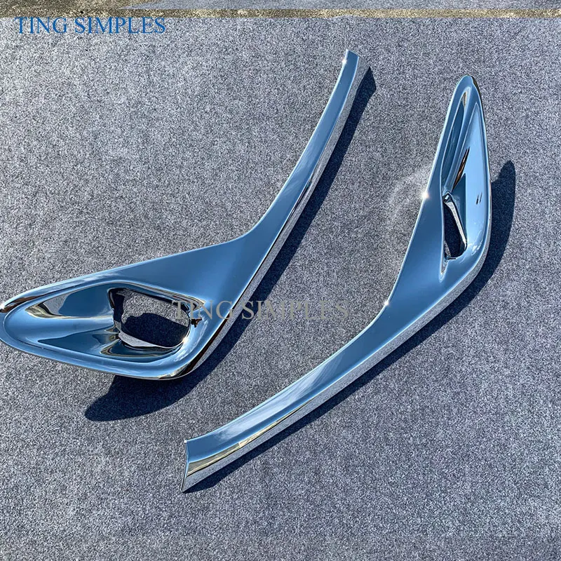 For Toyota SIENTA accessories 2020 2021 ABS CHROME Front Fog Light Lamp Cover Car Accessories Front Fog Lamp Trim