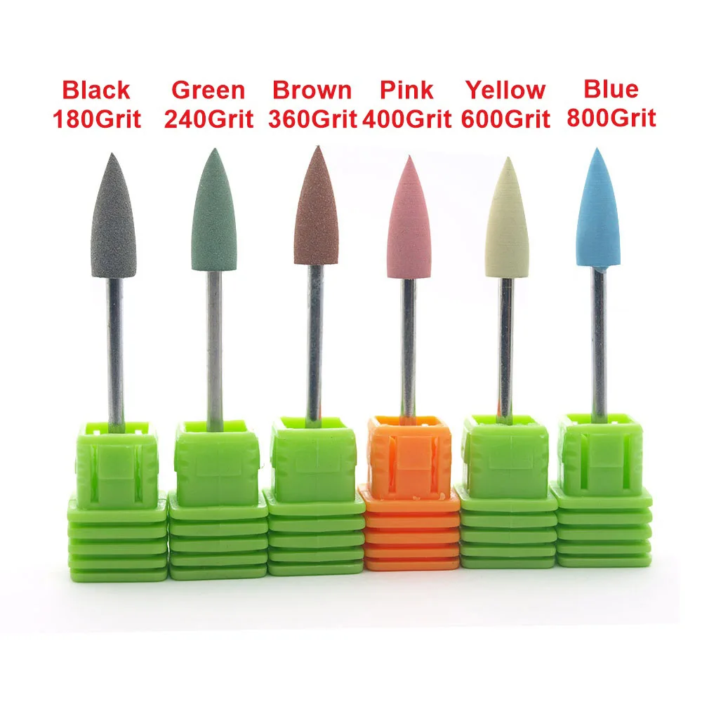 KIMAXCOLA Silicone polisher grinders nail drill bits for electric manicure machine to smoothing intial polishing High quality