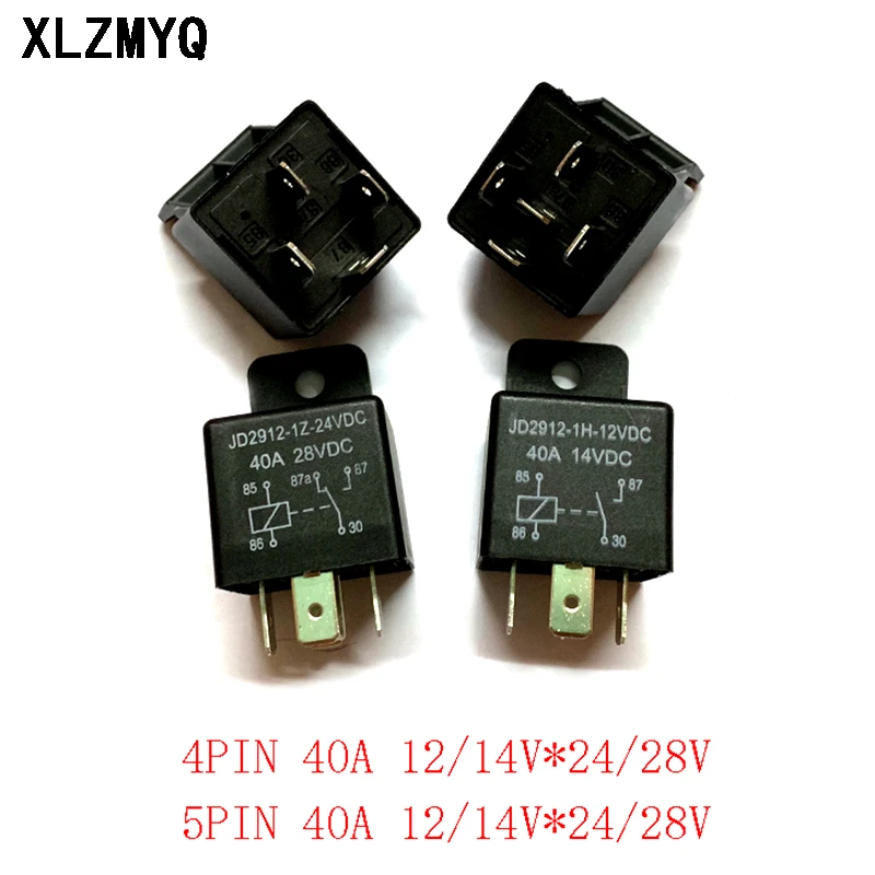 12V-14V 24V-28V 40A 4Pin 5Pin Waterproof Car Relay Automotive Relays Mayitr Normally Open JD2912 for Head Light Air Conditioner