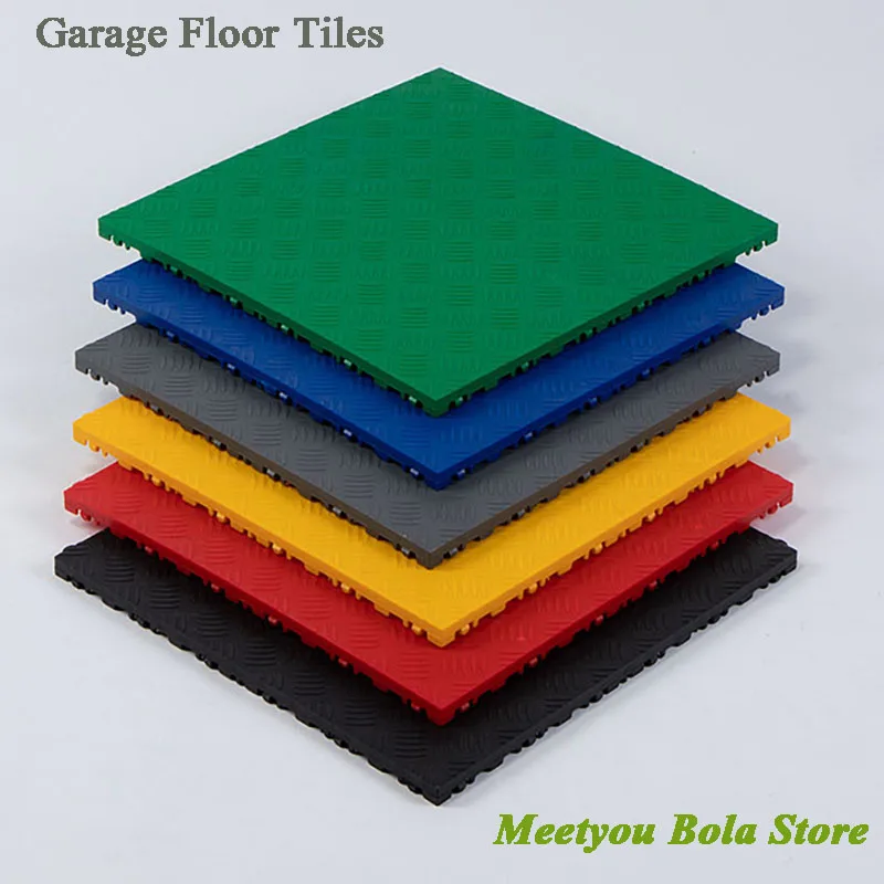 Solid Garage Floor Tiles for Car Washing, Plastic Splicing Grille Mat, Interlocking Splicing Floor, Beauty 4S Shop