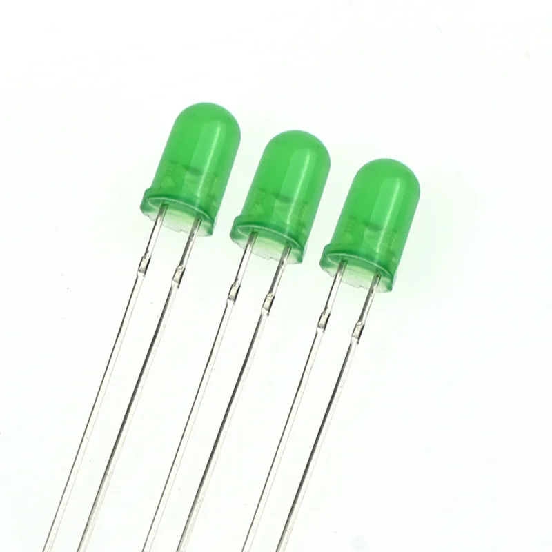 Kit de diodes électroluminescentes, 5mm, 5mm, 100 pièces, blanc, vert, rouge, bleu, jaune, Orange, rose, violet, blanc chaud, à monter soi-même