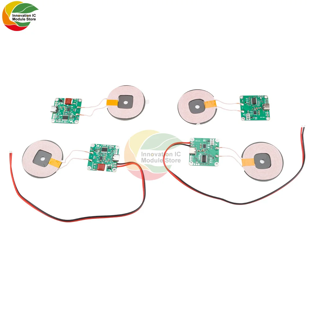 Ziqqucu 20W High Power 5V 13.5V Fast Charge Wireless Charger Transmitter Module Type-c USB + Coil For Qi Universal Phone Battery
