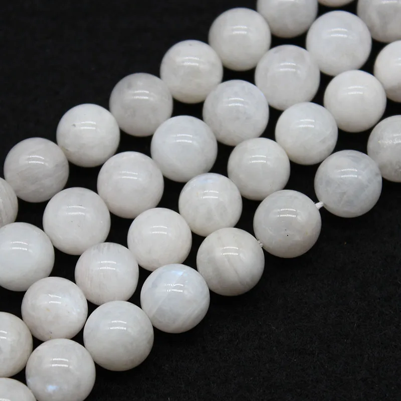 

Gemstones Natural AAA Moonstone Stone Beads Round Loose Spacer Beads for Jewelry Making Diy Bracelets Necklace 6/8/10/12mm