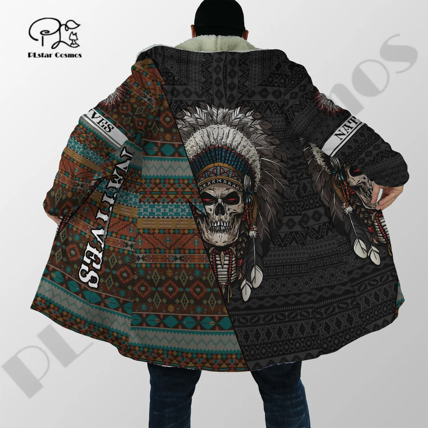 

PLstar Cosmos 3Dprinted Native Pattern Cloak Coat Art Hooded Warm Casual Unqiue Unisex Winter Hoodie Premium US Size Dropship -1