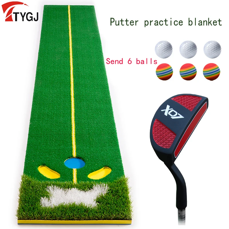 Indoor Golf Greens Putt Trainer Green Home Portable Office Mini Golf Outdoor Sports Exercise Carpet Fairway Set