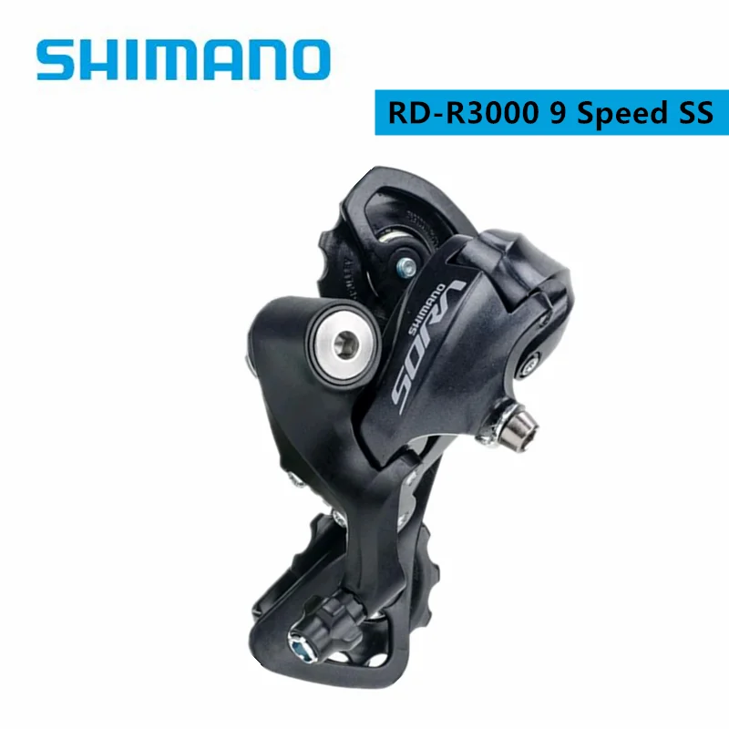 Shimano SORA R3000 9 Kecepatan Sangkar Pendek Belakang Derailleur SS untuk Sepeda Jalan Sepeda Kompatibilitas Luas Terjangkau