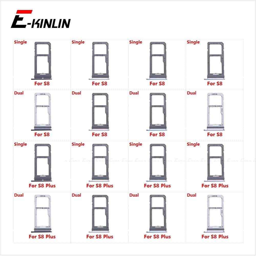 

Sim Card Socket Slot Tray Reader Holder Connector Micro SD Adapter Container For Samsung Galaxy S8 Plus G950 G955