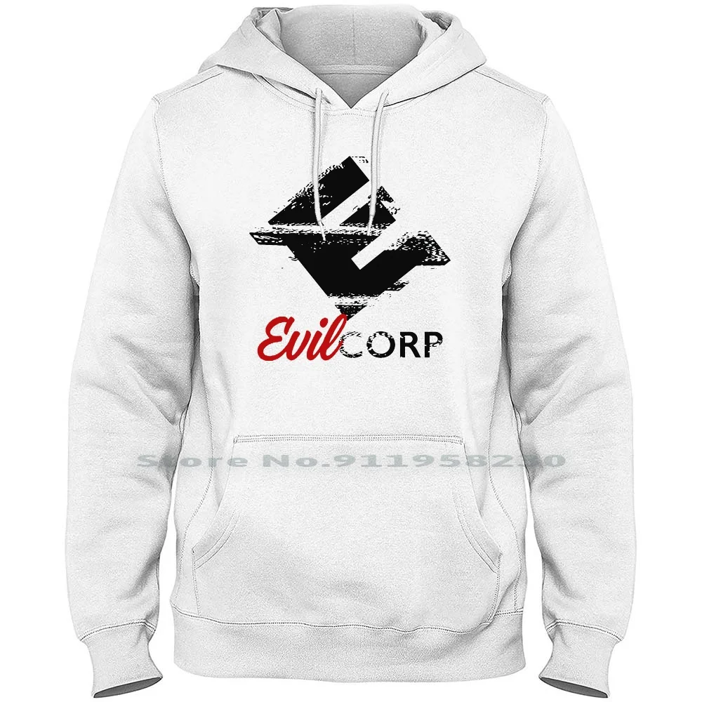 

Evil Corp Logo Men WoHoodie Sweater 6XL Big Size Cotton Illustration Typography Popular Trend Logo Evil Log Hot End Ny Me Go