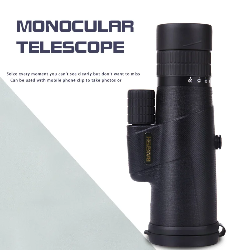 

BAIGISH powerful Zoom Monocular 10-30x42 HD Professional Binoculars Military Water Proof Telescope for Hunting and Camping
