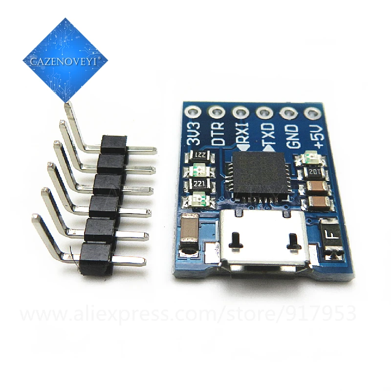 1pcs/lot  6Pin CP2102 MICRO USB a UART TTL Modulo Convertitore Seriale UART STC Sostituire FT232 In Stock