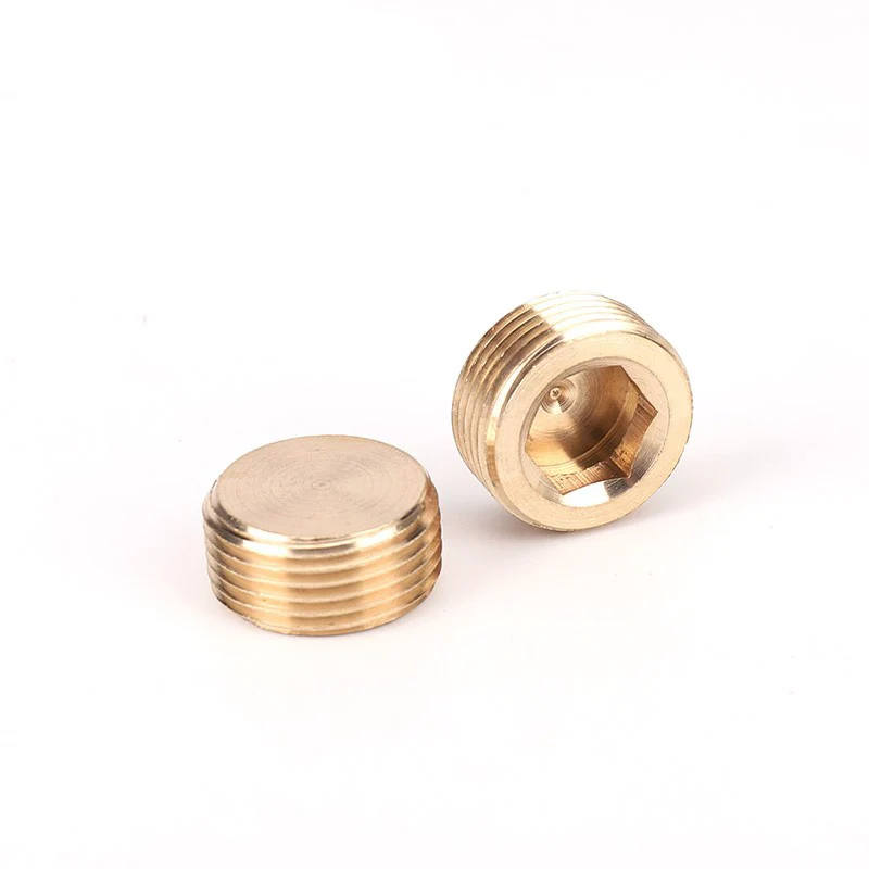 M5 M6 M8 M10 M12 M14 M16 M18 M20 M22 1/8 "1/4" 3/8 "1/2" 3/4 "1" BSP NPT الذكور موضوع النحاس عرافة المقبس نهاية كاب التوصيل وصلة أنابيب