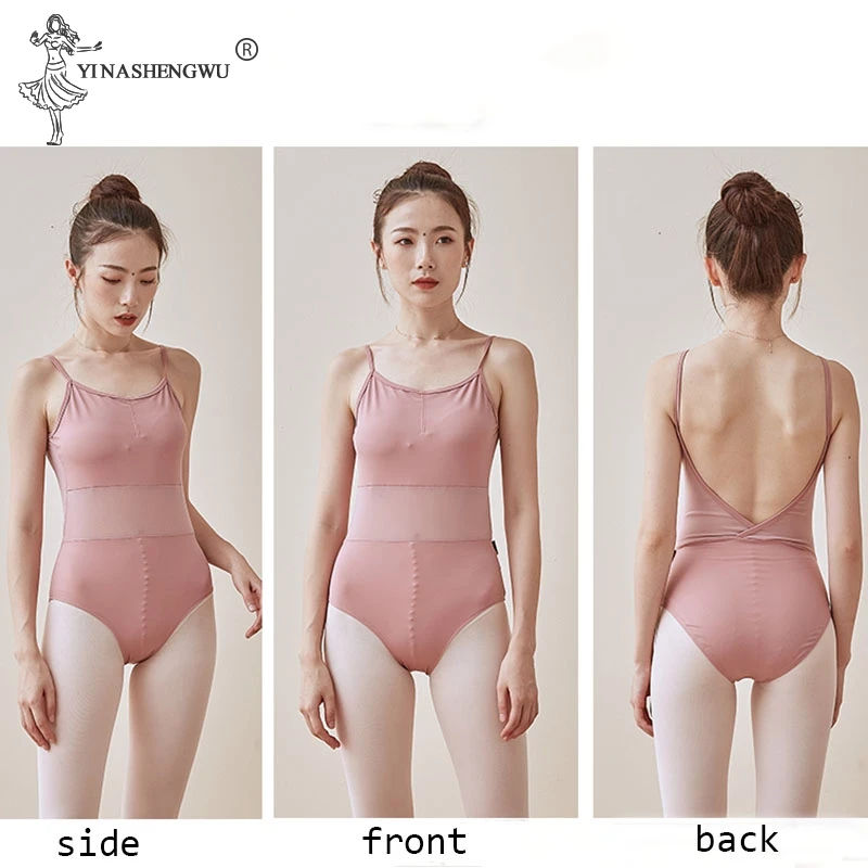 New Bodysuit Leotard Adult Girl Women Ballet Dance Gymnastics Invisible Ballet Leotard Women dancewear Ballet Practice Clothes