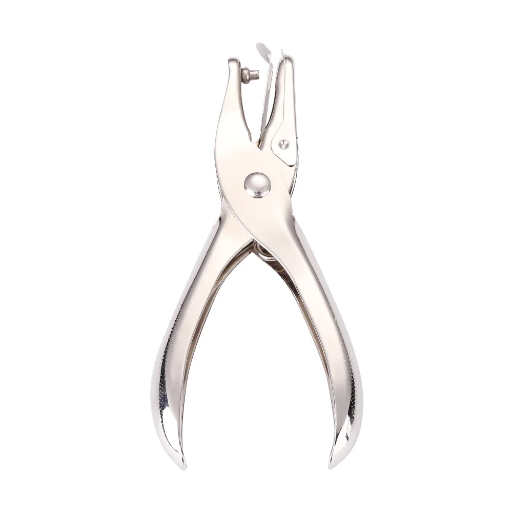 Kim Loại 1 Lỗ Puncher Cầm Tay Giấy Đục Lỗ Biên Giới Thêu Sò Cho Trang Sức Bông Tai Vòng Cổ Thẻ Dụng Cụ Khoét Lỗ
