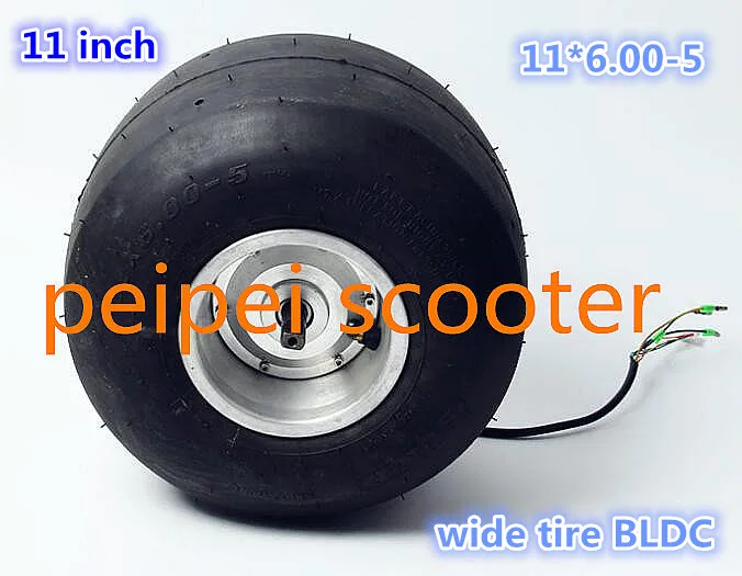 

11 inch 11inch BLDC 350w-500w super wide tire brushless dc hub motor for electric scooter phub-44