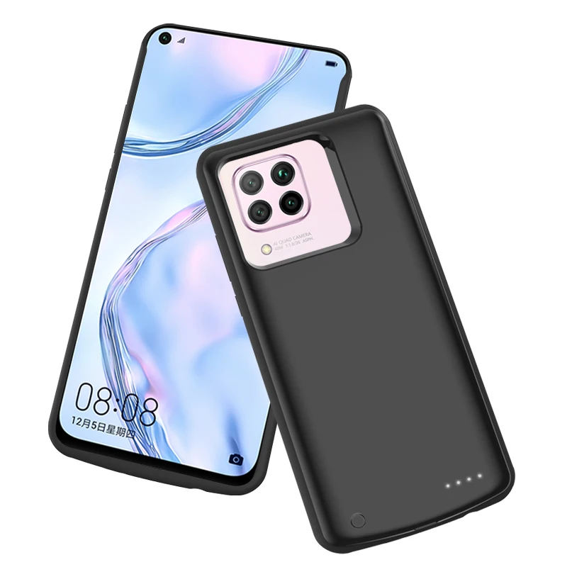 Тонкий чехол с аккумулятором для Huawei P40 Lite, ударопрочный чехол с зарядным устройством для Huawei Nova 7i