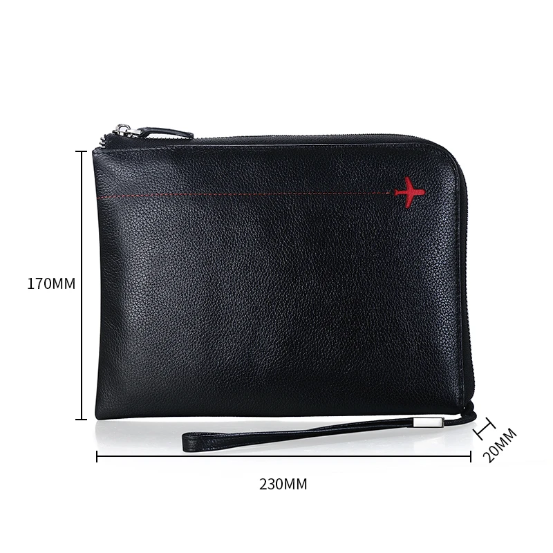 Genuine Leather Clutch Wallet Men Handbag Long Wallet Luxury Brand Male Money Bag Travel Passport Purse With Cell phone Pocket