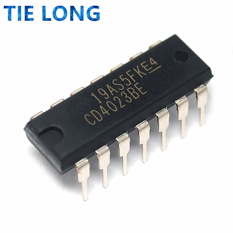 10pcs CD4023BE DIP-14 CD4023 DIP CD4023BCN DIP-14 logic chips