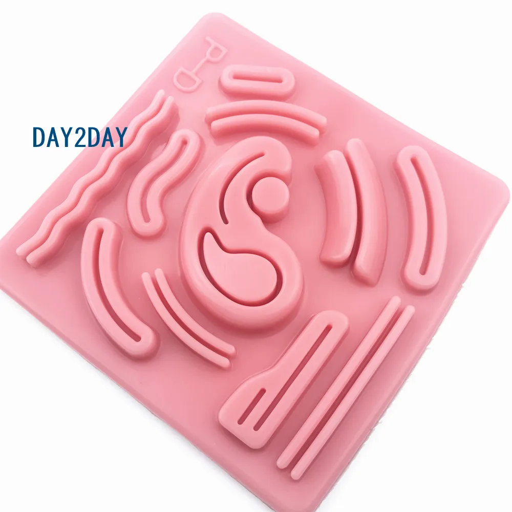 Skin Suture Training model 3D Silicone Laparoscopic Simulation Stitching Module reusable For Teaching Demonstrations 1pcs