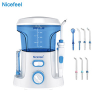 Nicefeel Ultra Countertop Water Flosser Household Oral Irrigator Dental Teeth Cleaner 7 Tips Pick Spa For Tooth Care