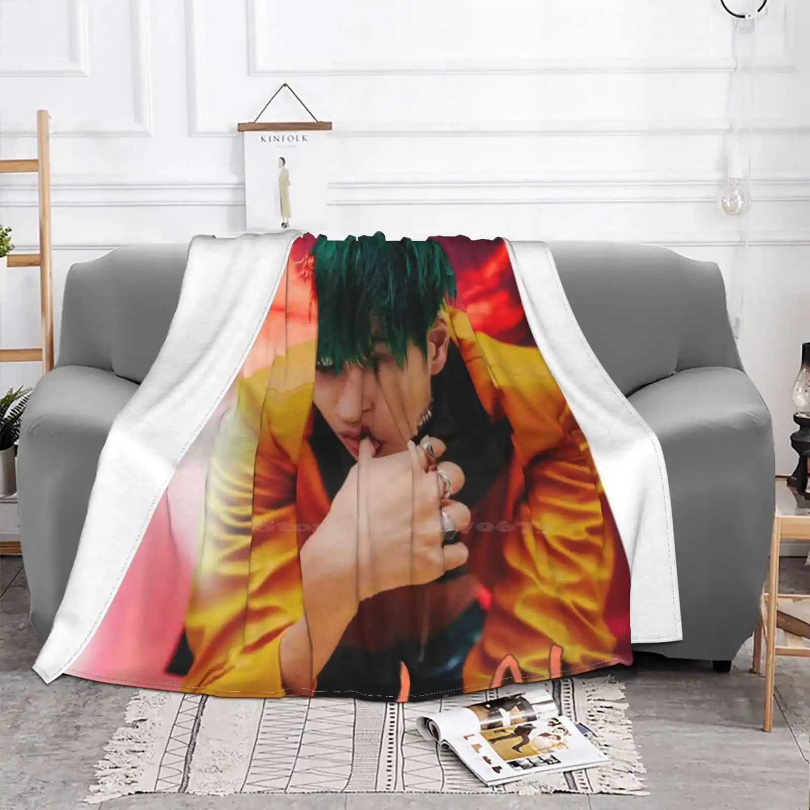 Kai X Version New Selling Custom Print Flannel Soft Blanket Kai Kai Exol Kpop Bias Ult Korean Jongin Jongin Kim Jongin