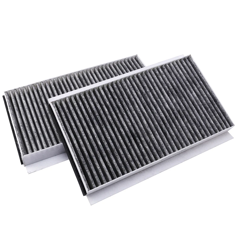 AU05 -2Pcs Cabin Air Filter 64319171858 for-BMW 5 6 E60 E61 E63 E64 520D 523I 525I 530D 535D 545I 550I 630I 650I 2007 - 2010