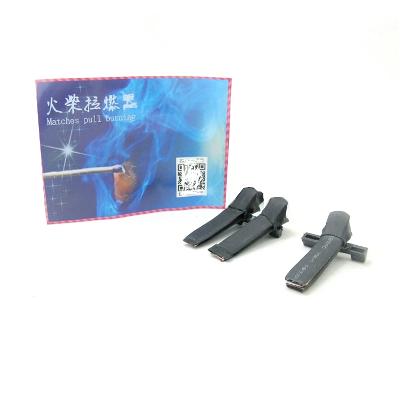 

Matches Pull Burning Fire Magic Tricks One Or Double clip Lit Match Stage Magic Props Accessories Comedy Funny Gimmick