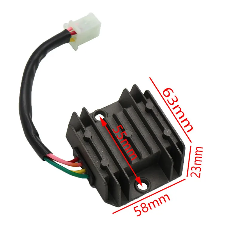 4 Wires 2sets Voltage Regulator Rectifier Motorcycle Boat Motor Mercury ATV GY6 50 150cc Scooter Moped JCL NST TAOTAO