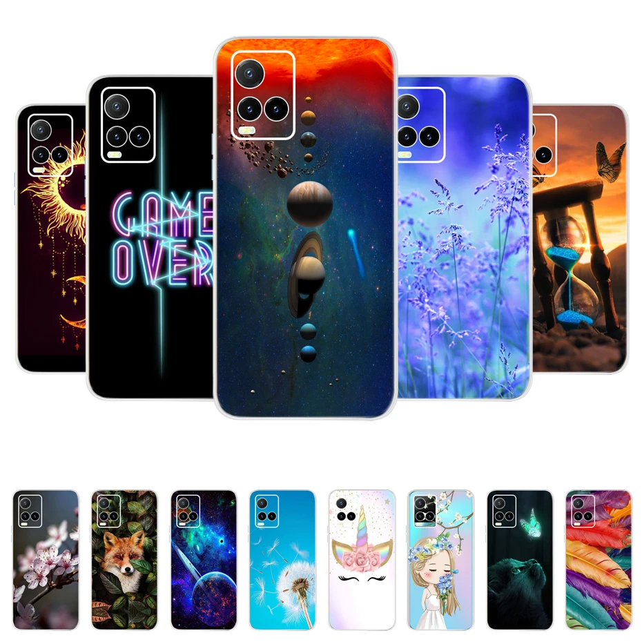 Fashion Design For Vivo Y33s 4G Case V2109 Cute Silicone Soft TPU Phone Cover For Vivo Y21 2021 Y 21 21S Y21s Back Cases Bumper