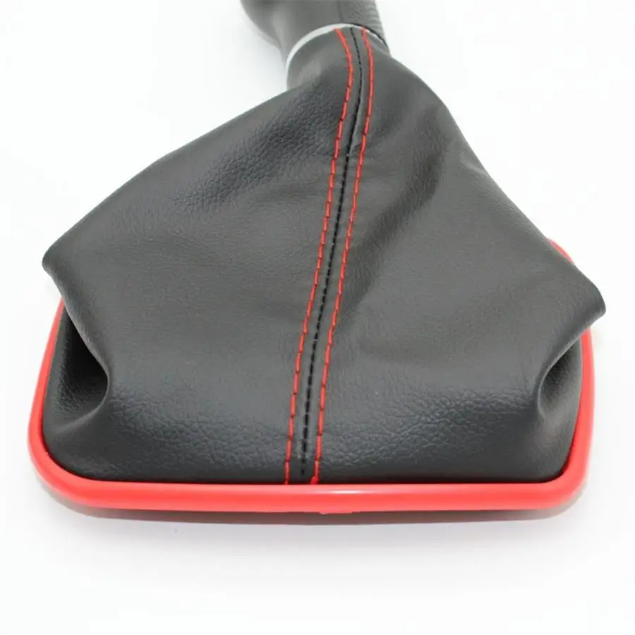 For VW Golf 4 MK4 1999 2000 2001 2002 2003 2004 2005 Car 5 / 6 Speed 23mm Red Line Gear Stick Shift Knob With PU Leather Boot
