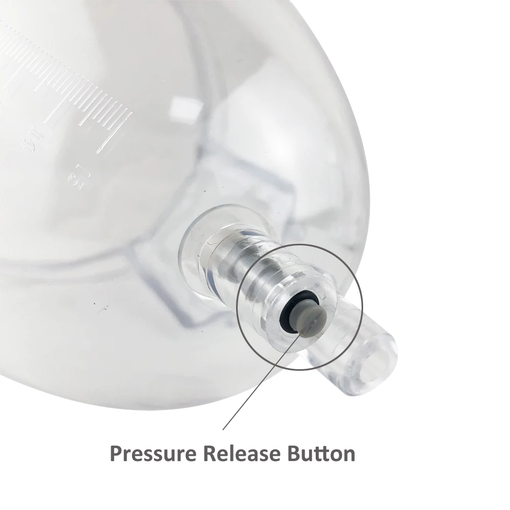 Bottom Suction Cups with Release Button L Size Vacuum Nozzle Ass Up Butt Breast Lifting Vacuum Cup