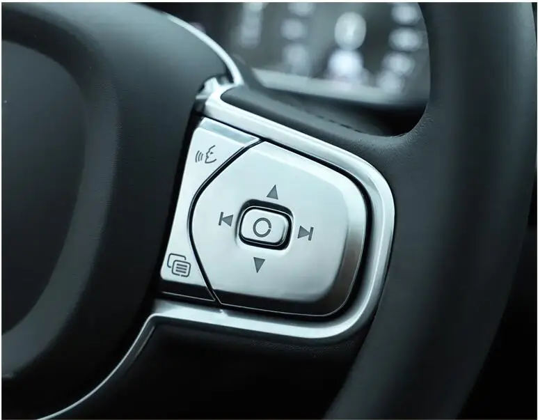 Für Volvo XC90 S90 V90 XC60 S60 V60 Lenkrad Links Rechts Tasten Dekoration Innenraum-Modifikation Autoteile Autoaufkleber – Detail 3