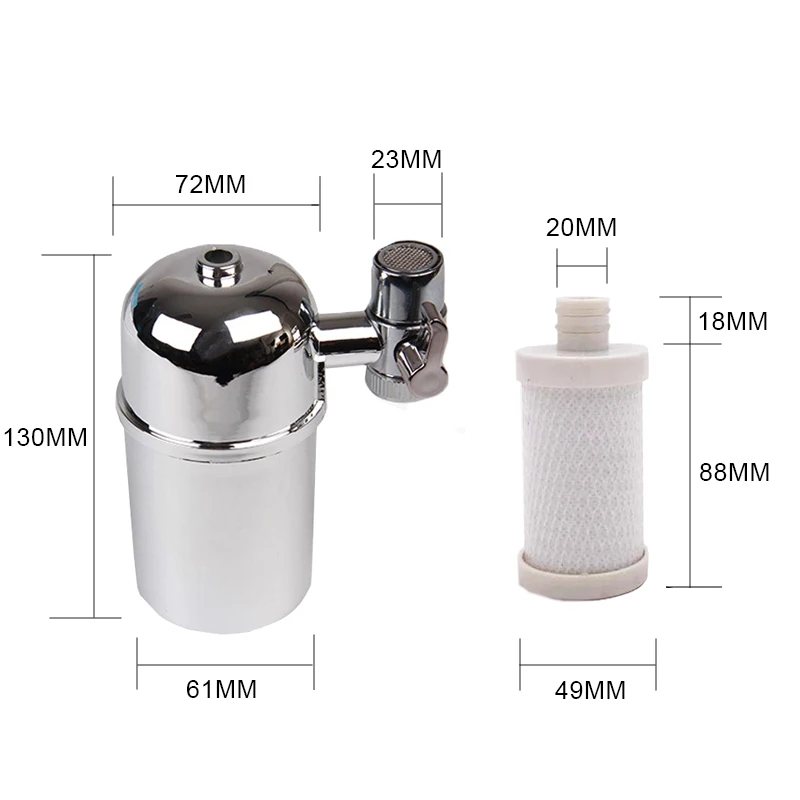 Household Kitchen Mounted Activated Carbon Tap Portable Faucet Water Filter