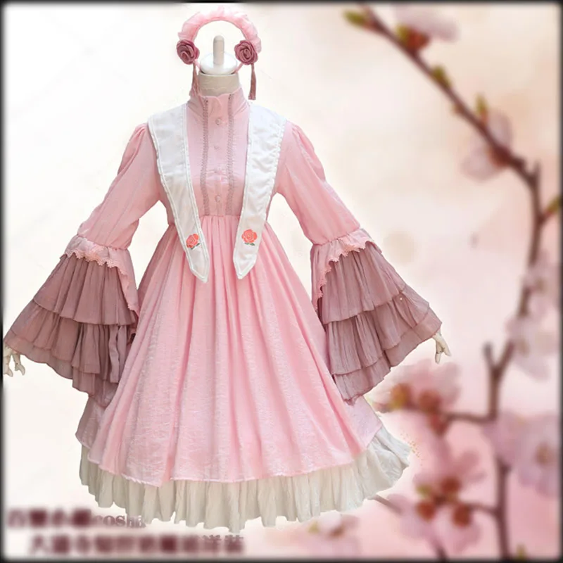 Anime Card Captor Sakura Daidouji Tomoyo Cosplay Costume  Lolita Dress Costumes Cosplay Daidouji Tomoyo