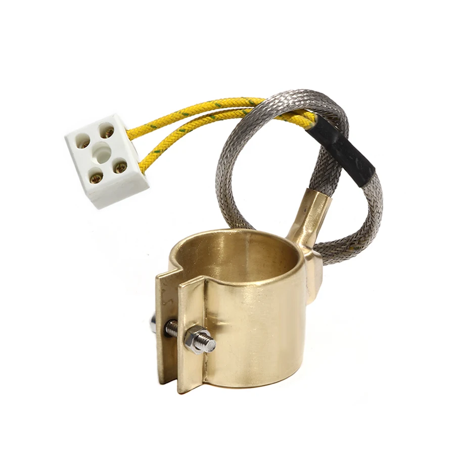 60mm Inner Diameter 45~60mm Height Brass Band Heater 110V/220V/380V 380W/420W/500W Electric Heating Ring for Extruder