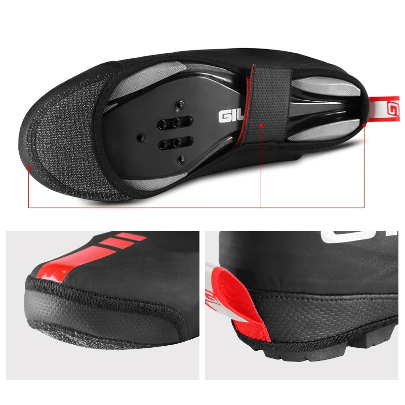 GIYO GUXT-02B Cycling Shoe Covers Waterproof Road Mountain Bike Bicycle Overshoes Booties for Men Women Thermal Warm Winter