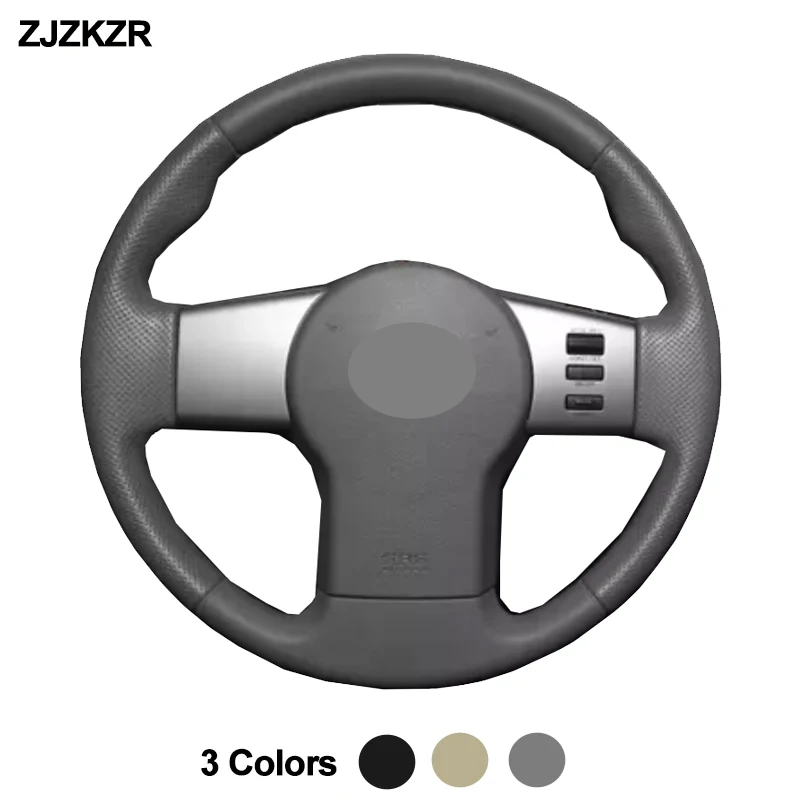 Steering-Wheel Cover Wrap Hand Sewing For Nissan Pathfinder III 2004-2014 Frontier Xterra Black Beige Gray Auto Car Accessories