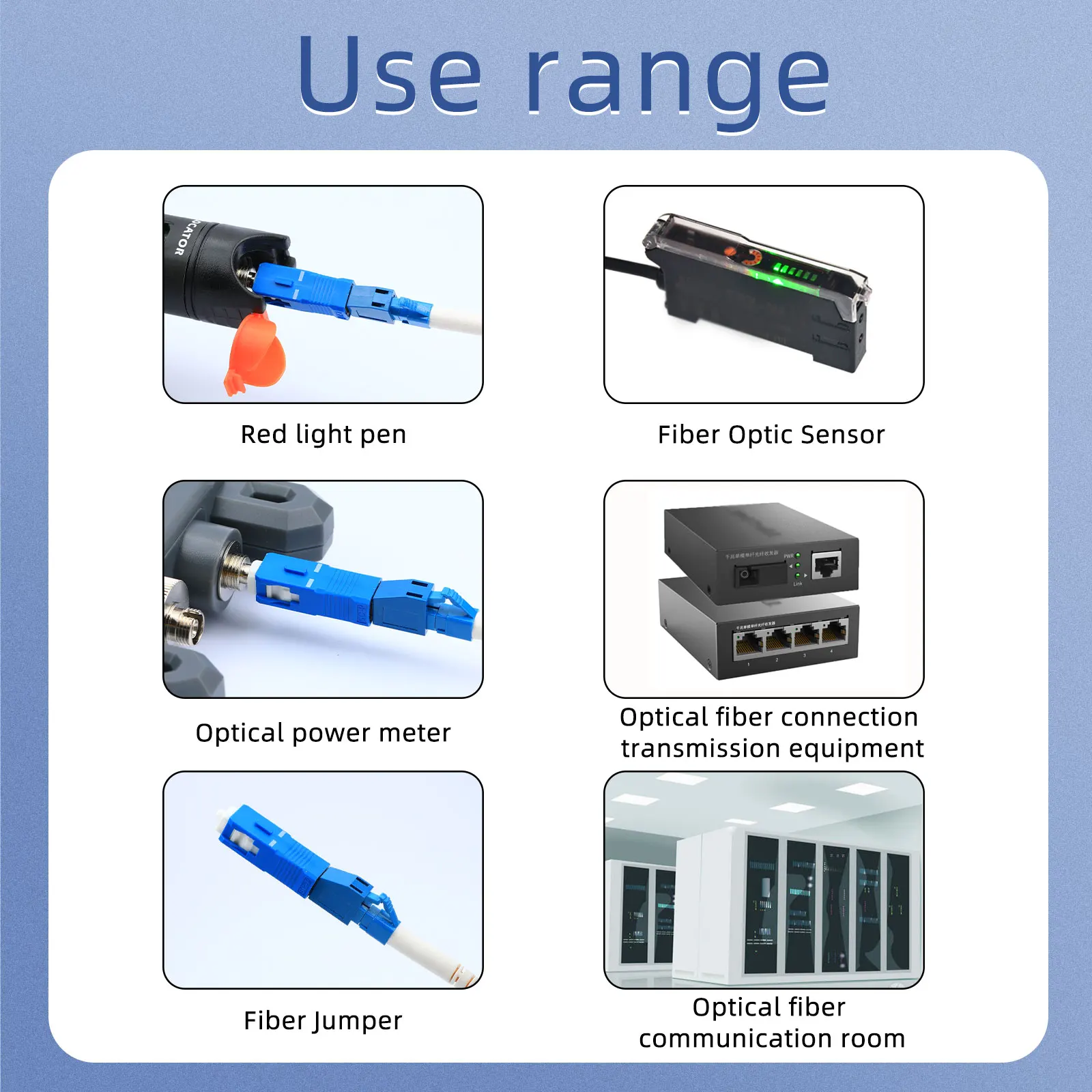 2pcs ~ 100pcs connector Single Mode 9 / 410.1 foot SC male to LC female converter hybrid Fiber Optic Simplex Fiber Optic Adapter