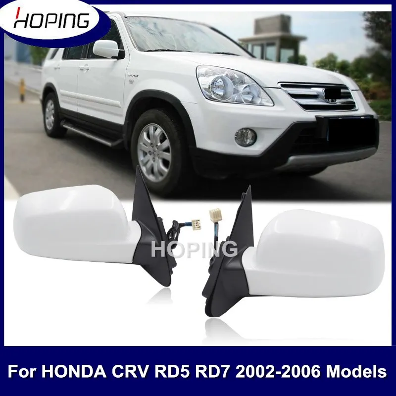 

Hoping 1 Pair Exterior Door Side Rearview Mirror Assy For HONDA CRV 2002 2003 2004 2005 2006 RD5 RD7 3PINS / 5PINS With Heated