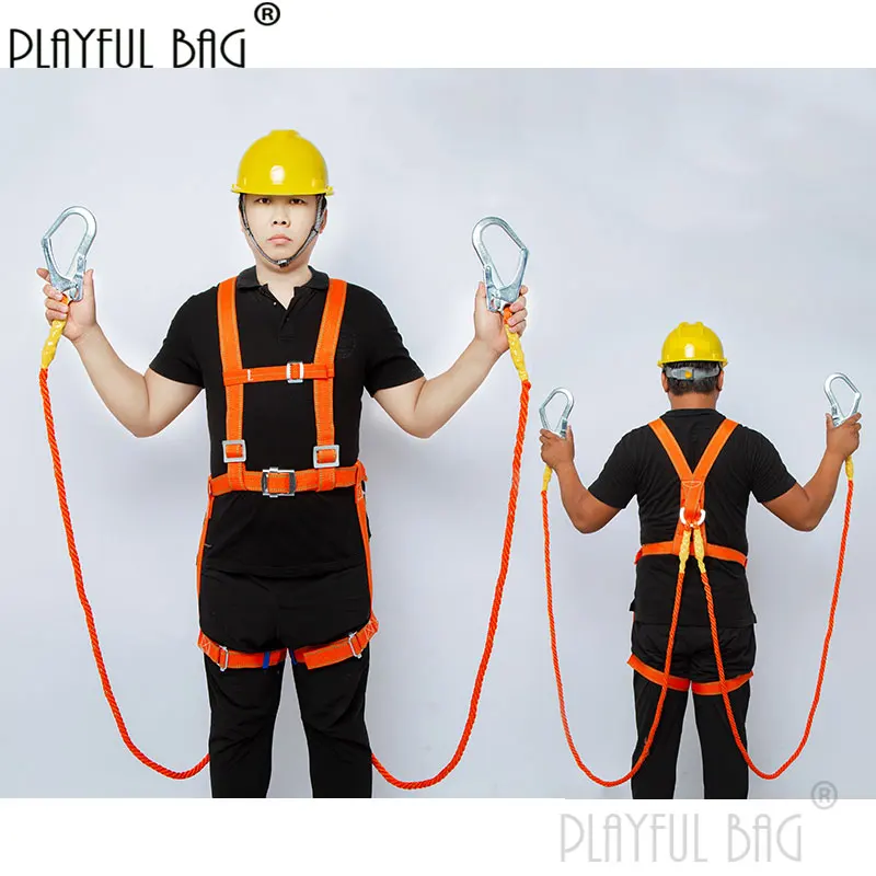 PB Playful bag Full body safety belt for aerial work outdoor half body five point three point safety rope suit electrician ZL104