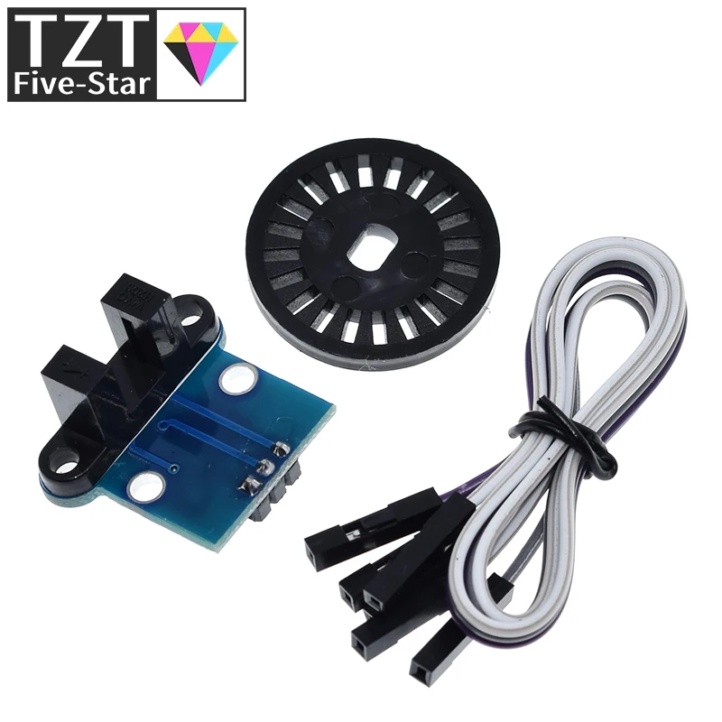 1/3Set HC-020K Doppel-Drehzahlmesser-Sensormodul mit photoelektrischen Encodern, KIT Top für Arduino – Detail 5