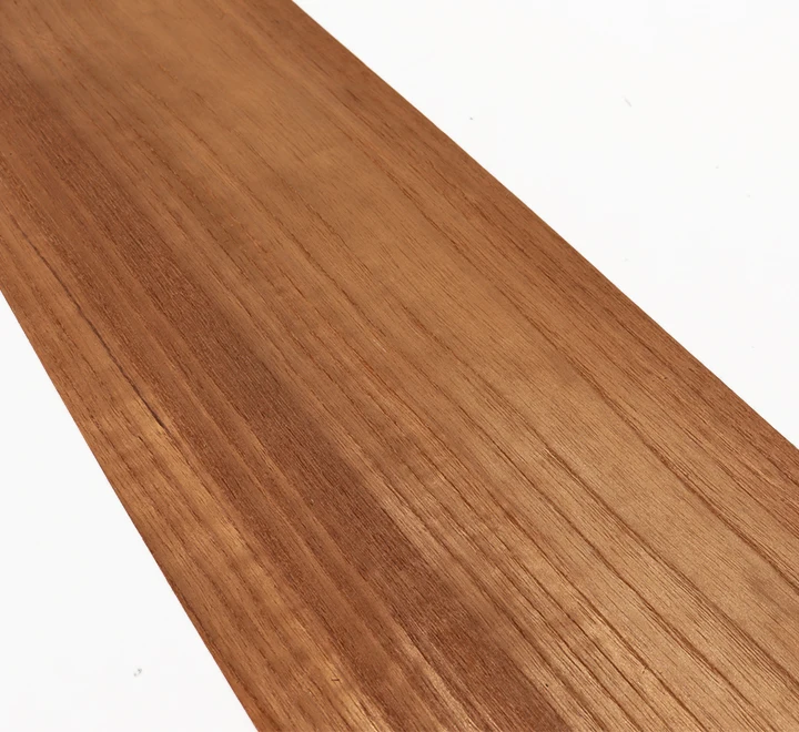 2x Natural Genuine Teak Wood Veneer for Furniture about 18cm x 2.5m 0.2mm thick C/C