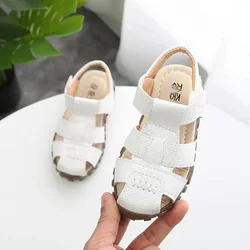 Summer Kids Sandals For Toddler Baby Little Boys Brown Black White Gladiator Leather Beach Sandals Shoes 1 2 3 4 5 6 Years Old