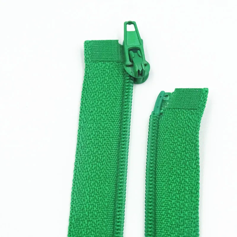 20Cm-60Cm 3# Opening Nylon Zippers Tail Resin Suitable For Clothing 100Pcs